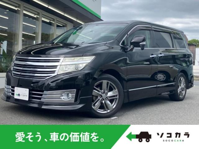 Ref:AUX-24184573 NISSAN ELGRAND 2012 1 2012 Nissan Elgrand black gasoline used car Japan export