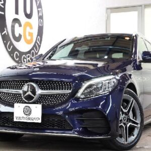 2019 Mercedes Benz C-Class blue gasoline used car Japan export