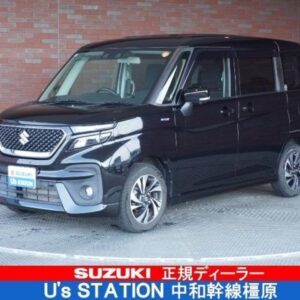 2021 Suzuki Solio Bandit black gasoline used car Japan export