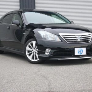 2012 Toyota Crown Hybrid black hybrid used car Japan export