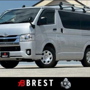 2022 Toyota Hiace Van silver diesel used car Japan export