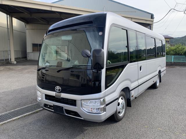 Ref:AUX-24199290 TOYOTA COASTER 2026 1 2026 Toyota Coaster silver diesel used car Japan export