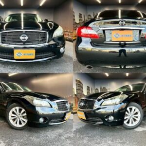 2012 Nissan Fuga black gasoline used car Japan export