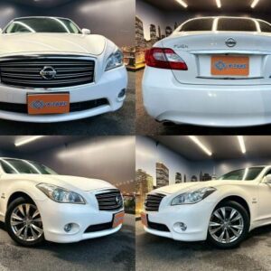 2011 Nissan Fuga Hybrid white gasoline used car Japan export