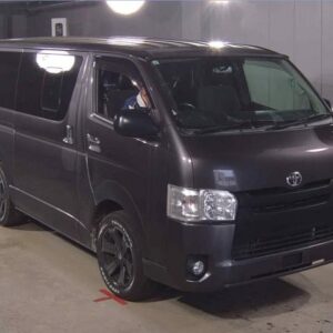 2017 Toyota Hiace Van gray diesel used car Japan export