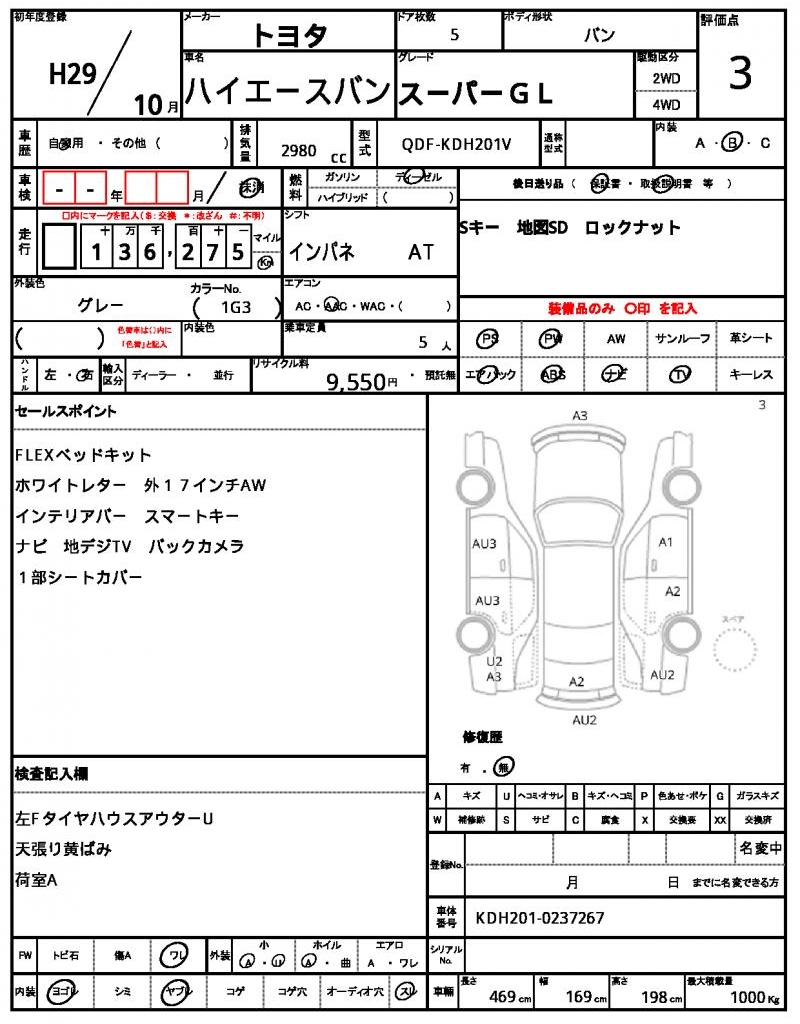 Ref:AUX-24199641 TOYOTA HIACE VAN 2017 5 Ref:AUX-24199641 TOYOTA HIACE VAN 2017 - Image 5