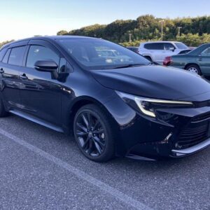 2022 Toyota Corolla Touring black gasoline used car Japan export