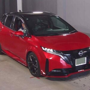 2022 Nissan Aura red gasoline used car Japan export