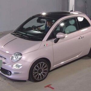 2020 Fiat 500 pink gasoline used car Japan export