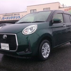 2020 Toyota Passo green gasoline used car Japan export