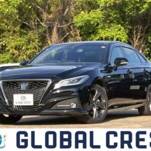 2019 Toyota Crown Hybrid black gasoline used car Japan export