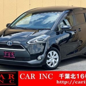 2018 Toyota Sienta black hybrid used car Japan export