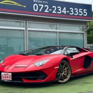 2021 Lamborghini Aventador red gasoline used car Japan export