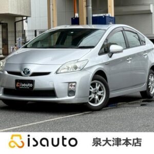 2010 Toyota Prius silver hybrid used car Japan export