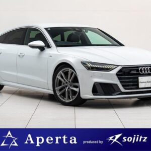 2020 Audi A7 Sportback white hybrid used car Japan export