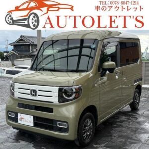 2019 Honda N-Van Plus Style green gasoline used car Japan export