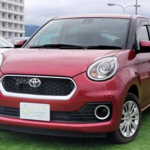 2017 Toyota Passo red gasoline used car Japan export