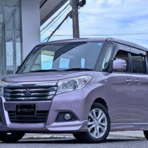 2016 Suzuki Solio pink hybrid used car Japan export