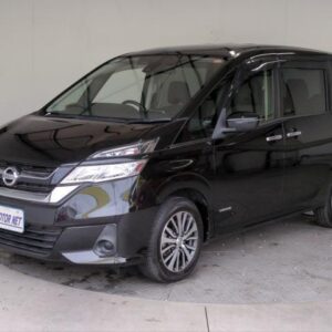 2019 Nissan Serena black hybrid used car Japan export