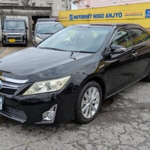 2013 Toyota Camry black hybrid used car Japan export