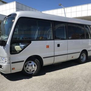 2015 Toyota Coaster silver diesel used car Japan export