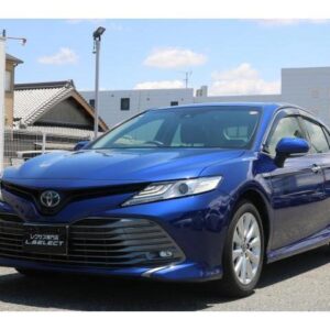 2017 Toyota Camry blue hybrid used car Japan export