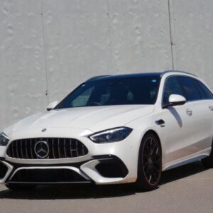 2024 Mercedes Amg C-Class Stationwagon white hybrid used car Japan export