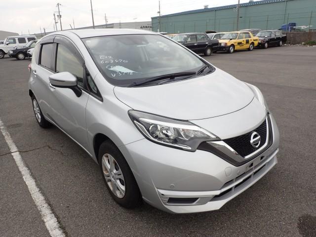 Ref:AUX-24244505 NISSAN NOTE 2019 1 2019 Nissan Note silver gasoline used car Japan export