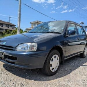 1999 Toyota Starlet blue gasoline used car Japan export