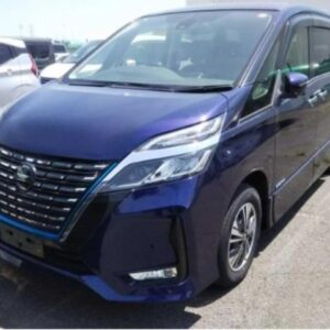 2020 Nissan Serena blue gasoline used car Japan export