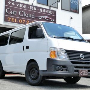 2008 Nissan Caravan Coach white gasoline used car Japan export