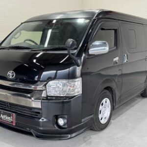 2016 Toyota Hiace Van black gasoline used car Japan export