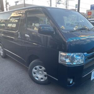 2019 Toyota Hiace Van black diesel used car Japan export