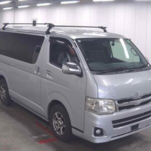 2011 Toyota Hiace Van silver gasoline used car Japan export