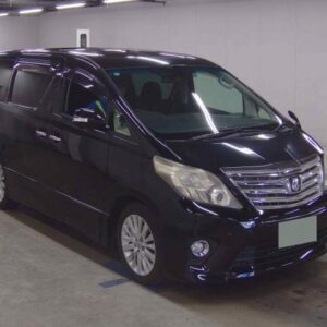 2012 Toyota Alphard black gasoline used car Japan export