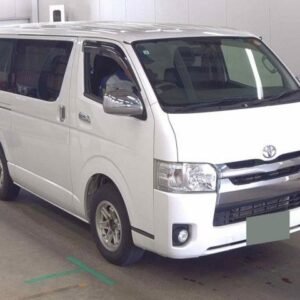 2014 Toyota Hiace Van pearl diesel used car Japan export