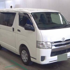 2017 Toyota Hiace Van white gasoline used car Japan export