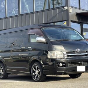 2009 Toyota Hiace Wagon black gasoline used car Japan export