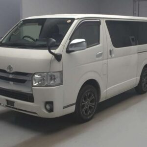 2017 Toyota Hiace Van white diesel used car Japan export
