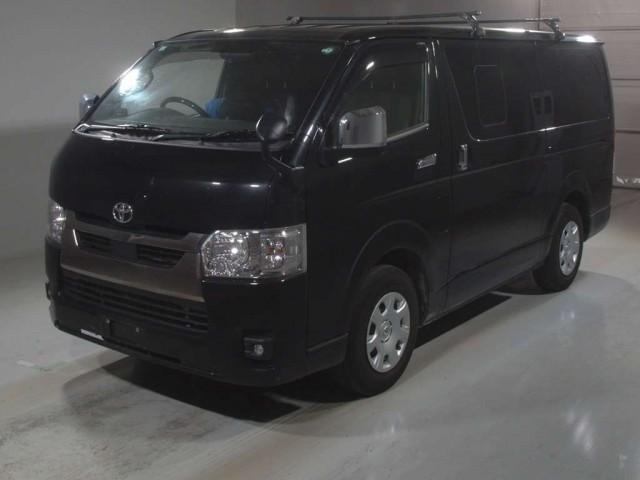Ref:AUX-24265178 TOYOTA HIACE VAN 2023 1 2023 Toyota Hiace Van black diesel used car Japan export