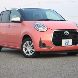 2021 Toyota Passo pink gasoline used car Japan export