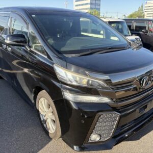 2017 Toyota Vellfire black gasoline used car Japan export