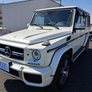 2015 Mercedes Benz G-Class white gasoline used car Japan export