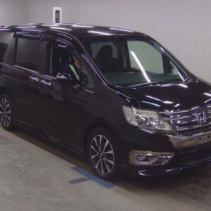 2013 Honda Stepwagon Spada black gasoline used car Japan export