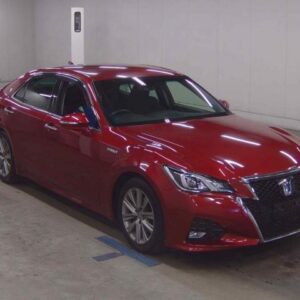 2015 Toyota Crown Hybrid wine gasoline used car Japan export