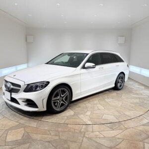 2020 Mercedes Benz C-Class Stationwagon white gasoline used car Japan export