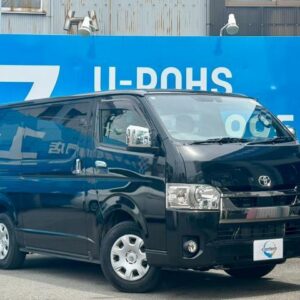 2022 Toyota Hiace Van black gasoline used car Japan export
