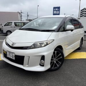 2012 Toyota Estima pearl gasoline used car Japan export