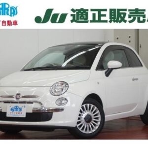2012 Fiat 500 white gasoline used car Japan export