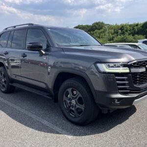 2022 Toyota Land Cruiser gray gasoline used car Japan export